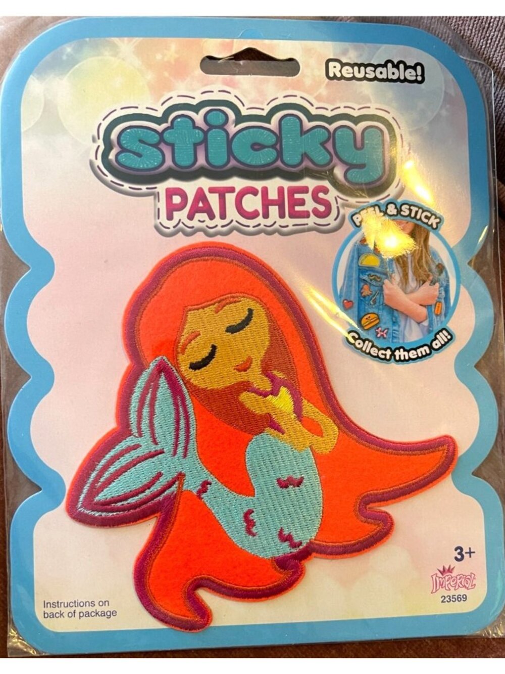 Reusable Sticky Patches Diamond Jewel Peel Stick Patch NIP Imperial Toy